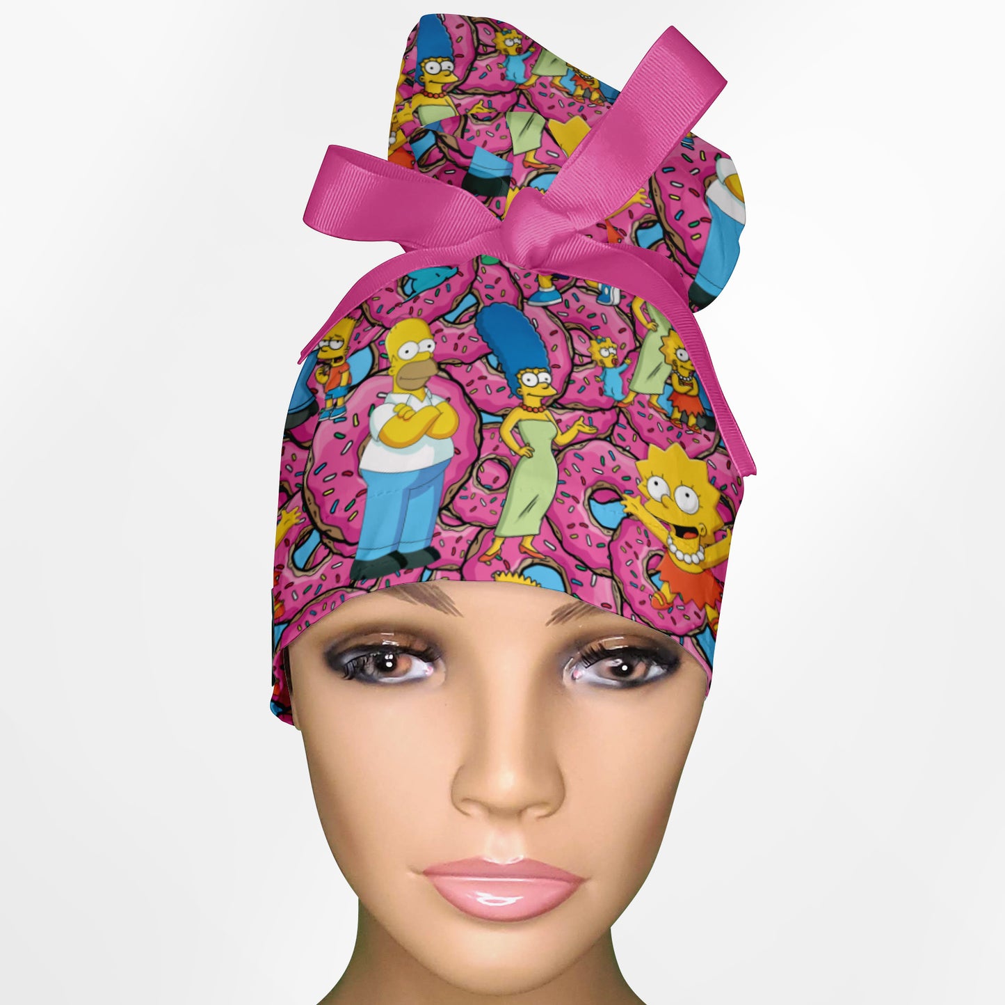The Simpsons High Bun Ponytail Scrub Cap