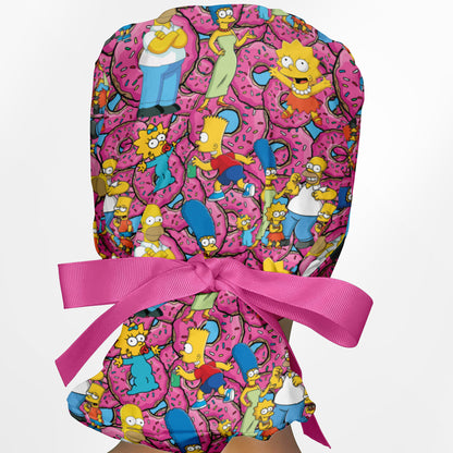 The Simpsons Ponytail Scrub Cap