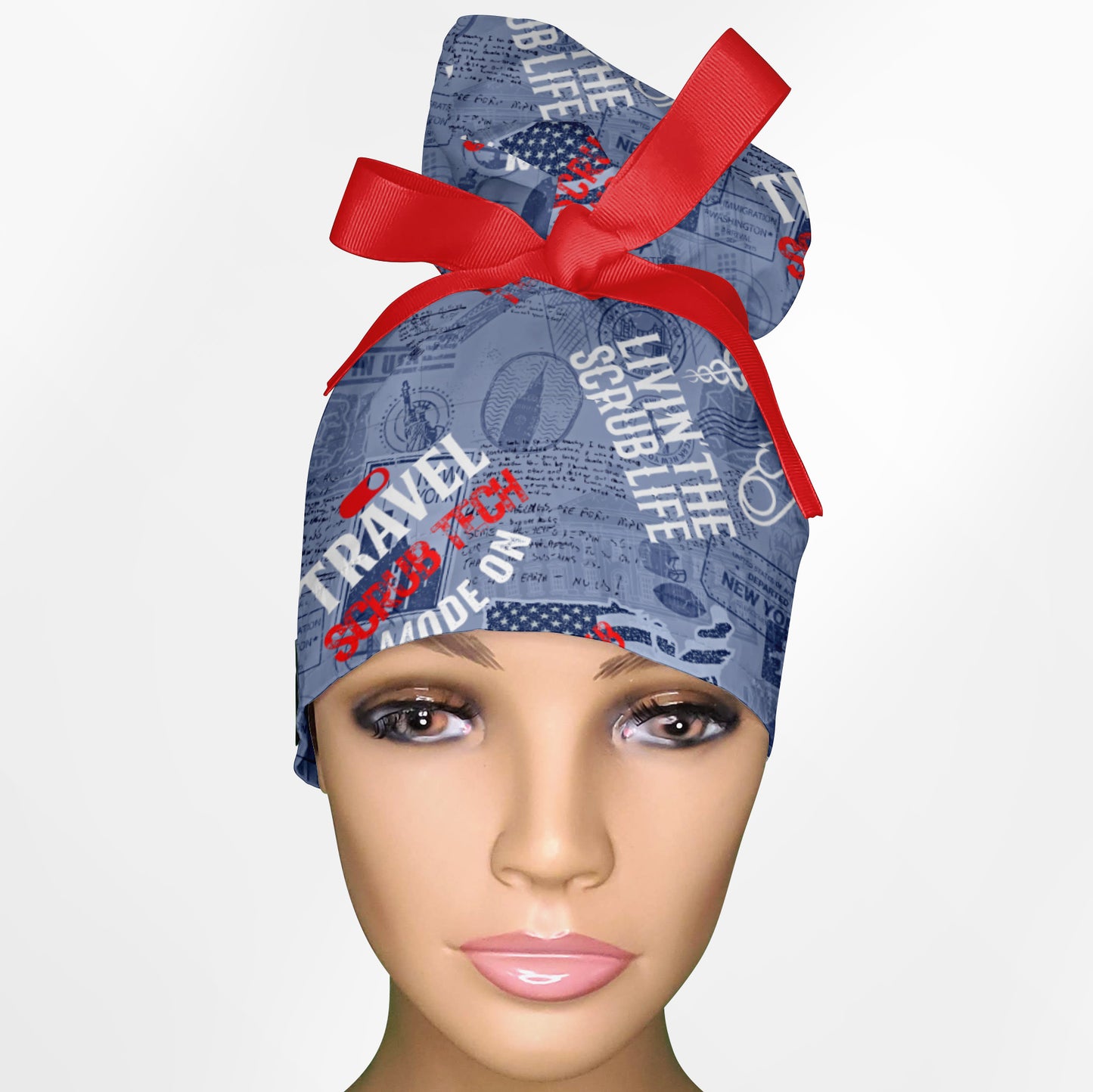 Travel Tech High Bun Ponytail Scrub Cap