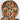 Turquoise and Tan Fall Pumpkins Bouffant Scrub Cap