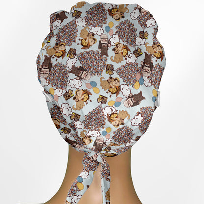 Adventure Awaits Low-Tie Surgeon Scrub Cap
