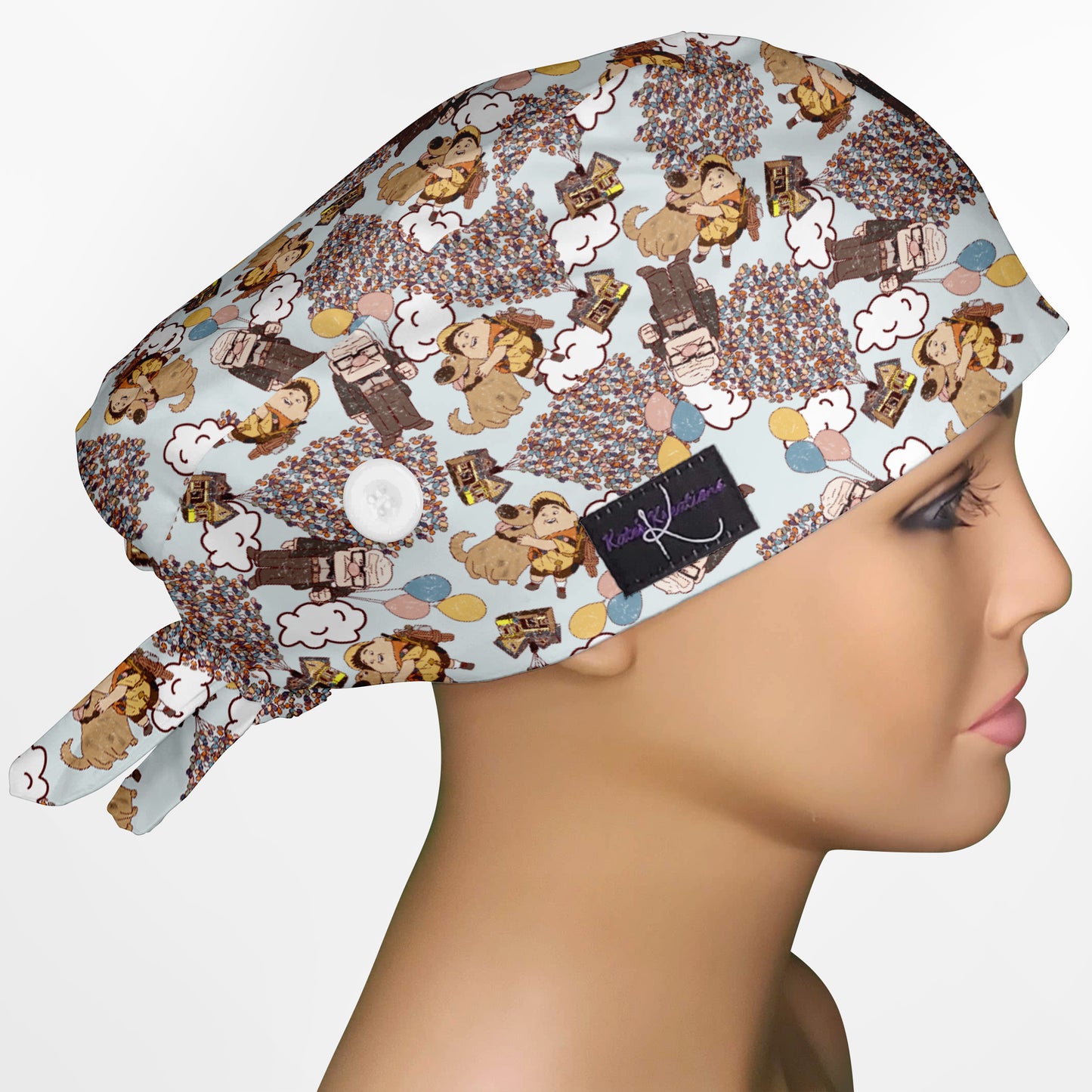 Adventure Awaits Low-Tie Surgeon Scrub Cap