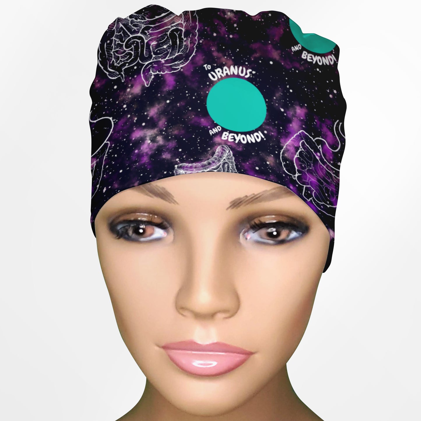 Uranus And Beyond Low-Tie Surgeon Scrub Cap