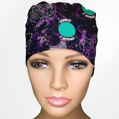 Uranus And Beyond Low-Tie Surgeon Scrub Cap