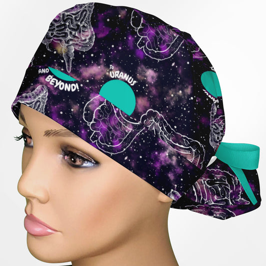 Uranus And Beyond Ponytail Scrub Cap