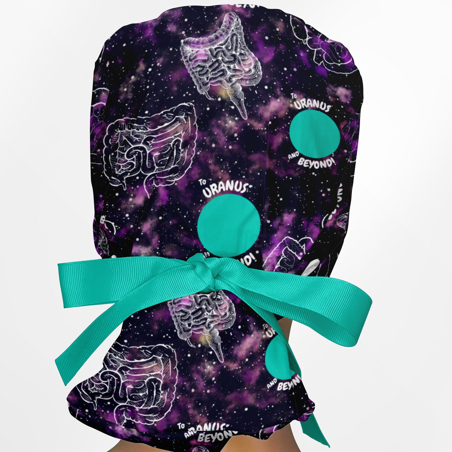 Uranus And Beyond Ponytail Scrub Cap