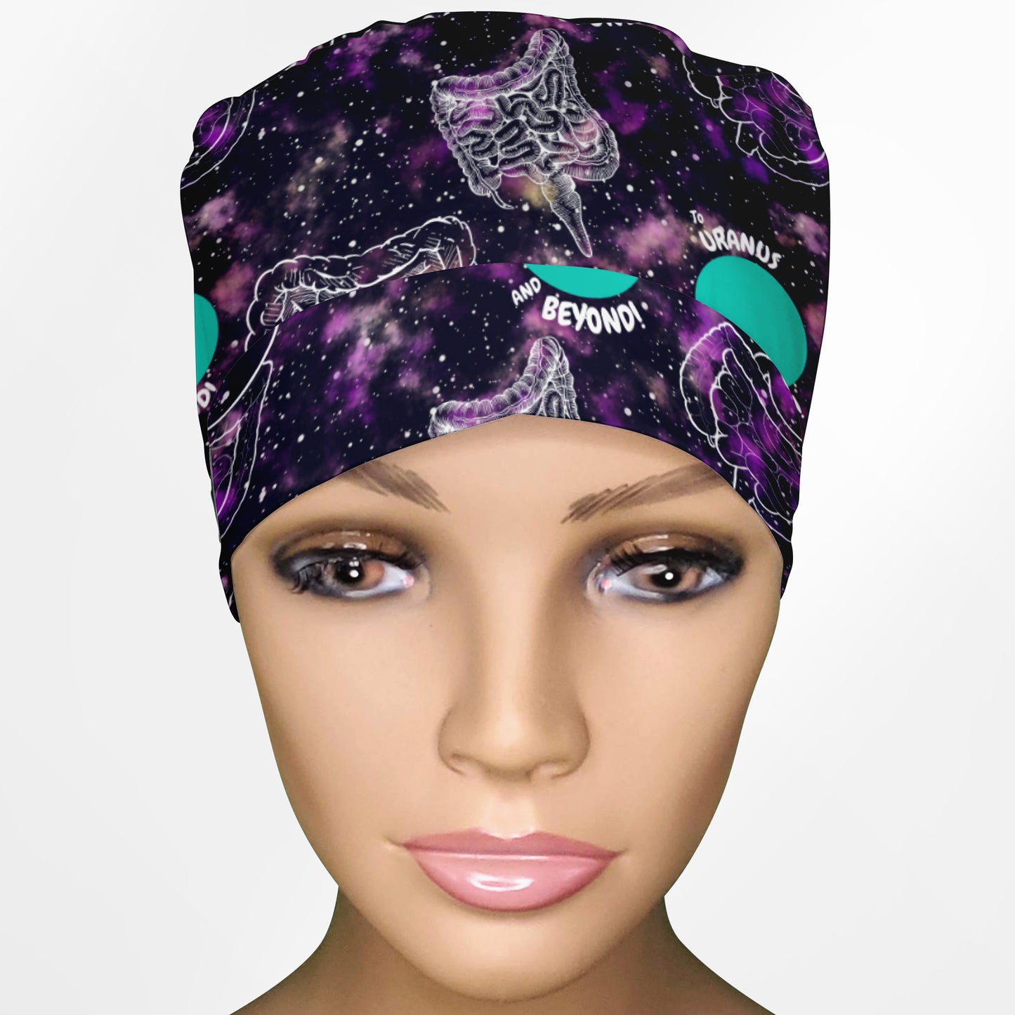 Uranus And Beyond Ponytail Scrub Cap
