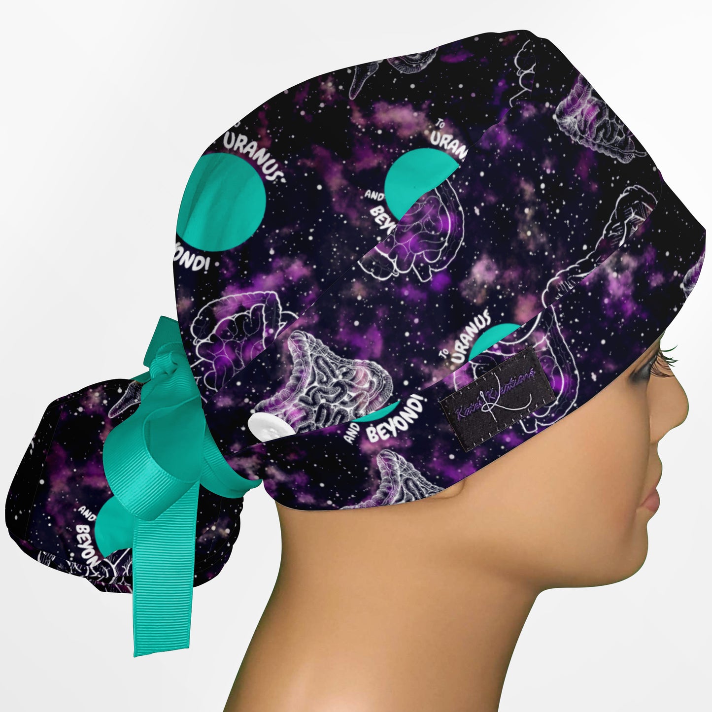 Uranus And Beyond Ponytail Scrub Cap