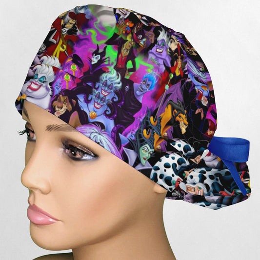 Villains Ponytail Scrub Cap