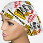 Warning Euro Scrub Cap