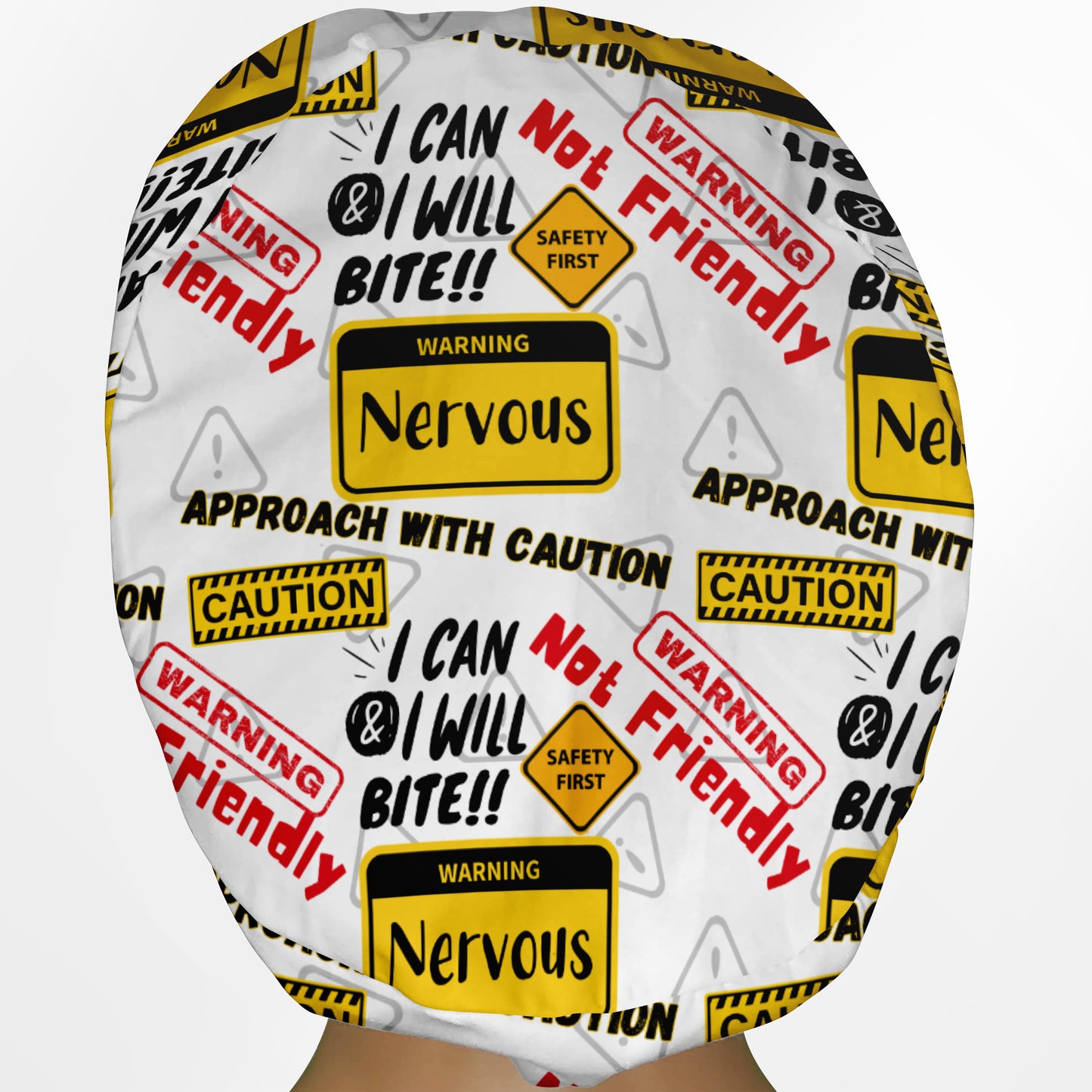 Warning Euro Scrub Cap