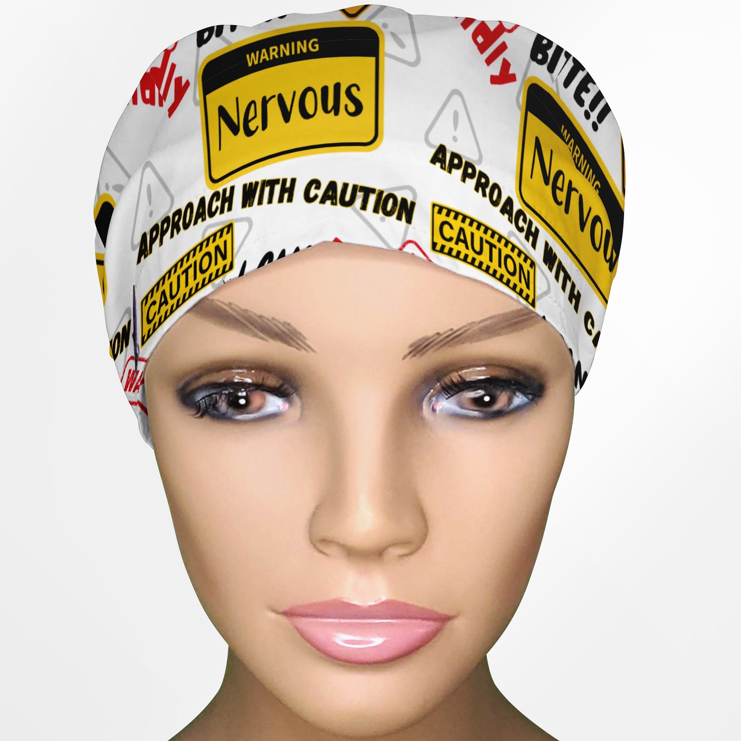 Warning Euro Scrub Cap