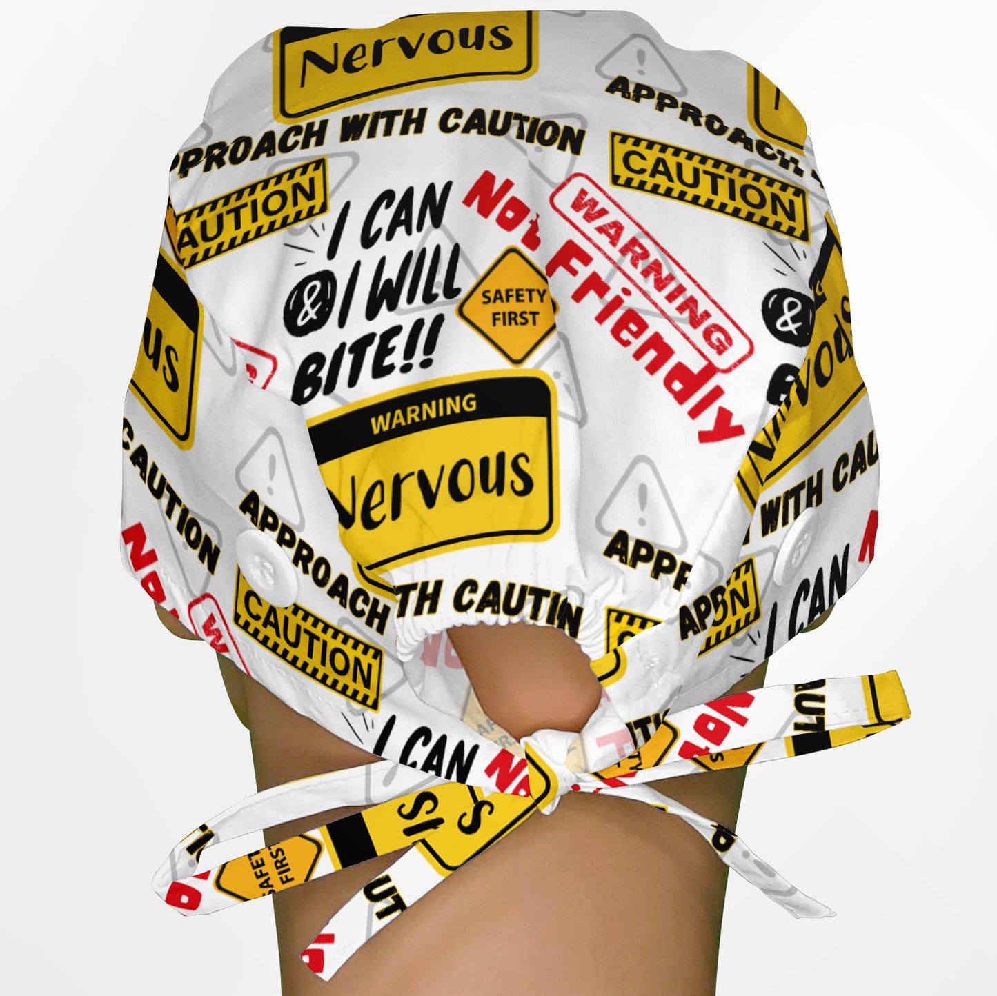 Warning Surgeon Scrub Cap