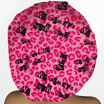 Wednesdays We Wear Pink Bouffant Scrub Cap