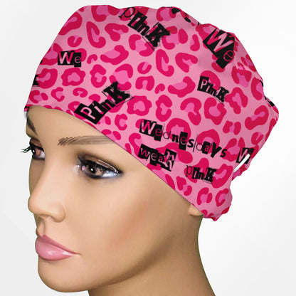 Wednesdays We Wear Pink Low-Tie Surgeon Scrub Cap