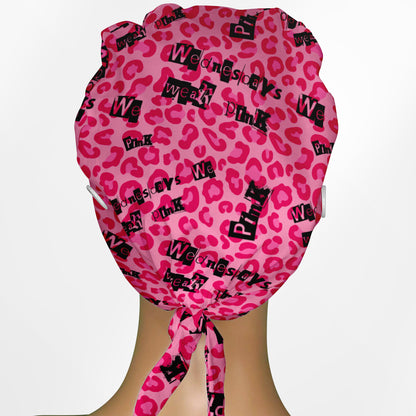 Wednesdays We Wear Pink Low-Tie Surgeon Scrub Cap
