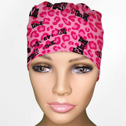 Wednesdays We Wear Pink Low-Tie Surgeon Scrub Cap