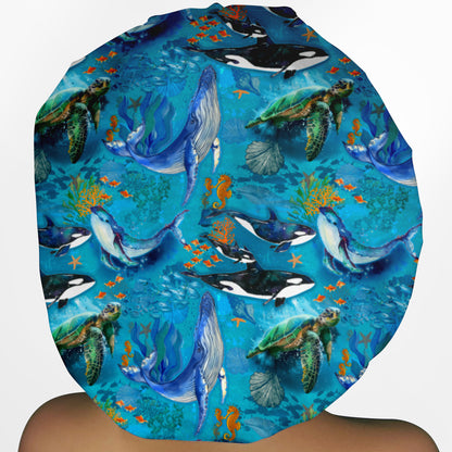Whales Bouffant Scrub Cap
