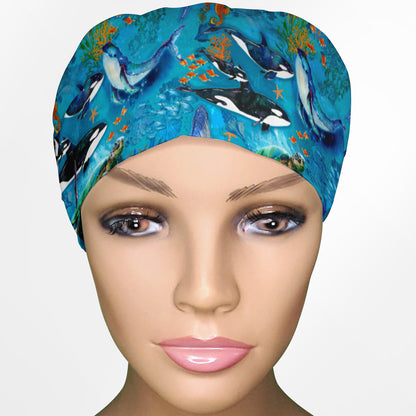 Whales Euro Scrub Cap