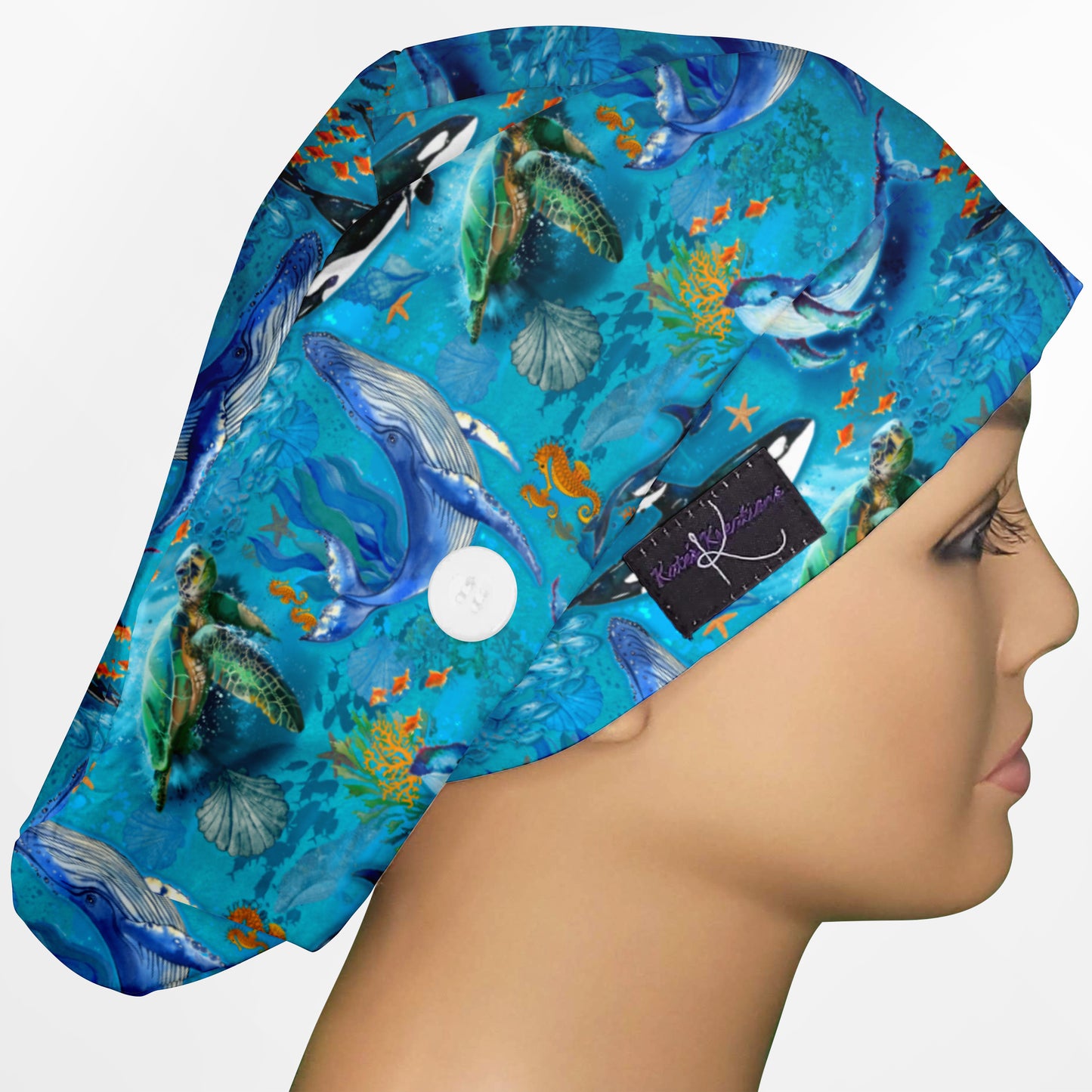 Whales Euro Scrub Cap