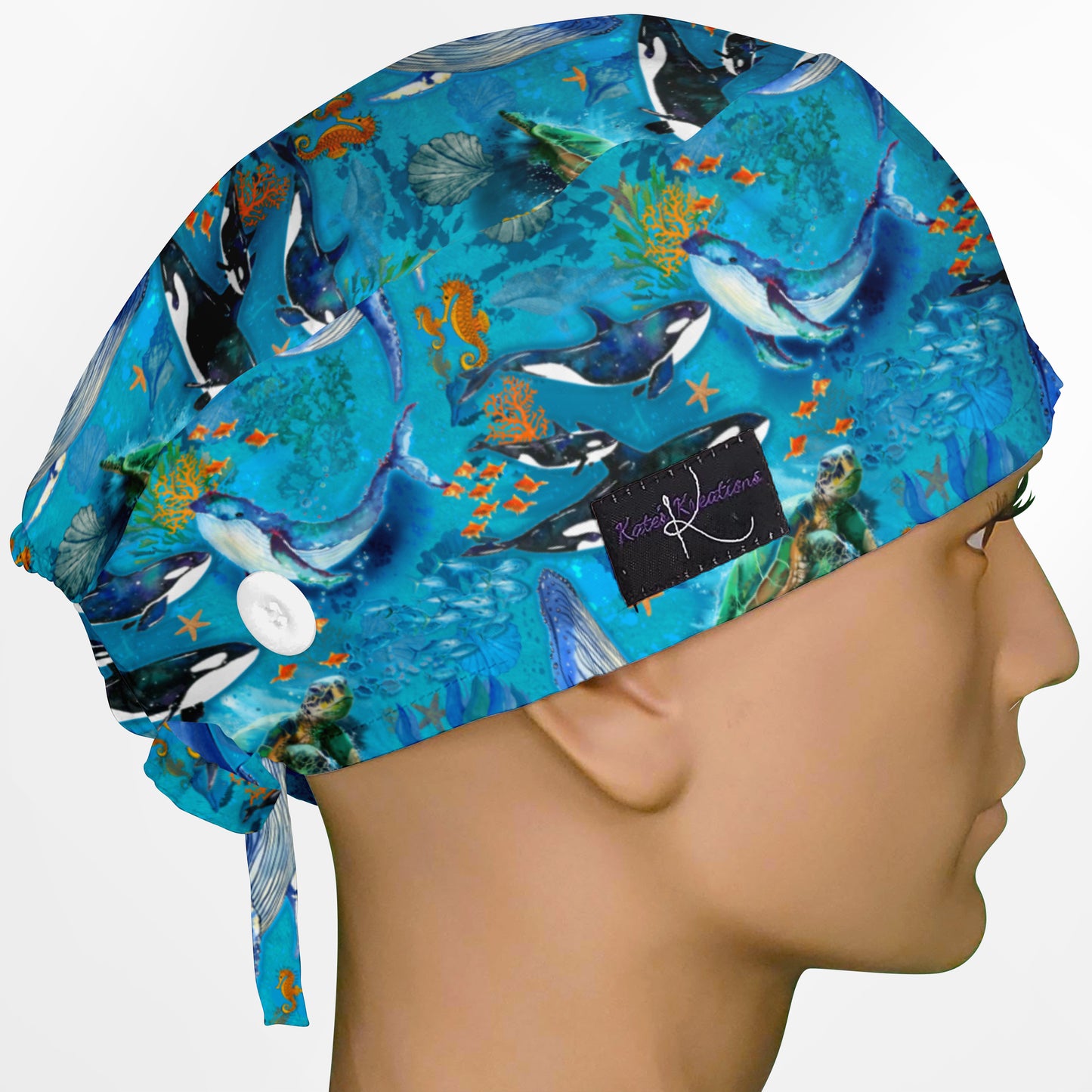 Whales Surgeon Scrub Cap