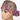 Whimsical Floral Ponytail Scrub Cap