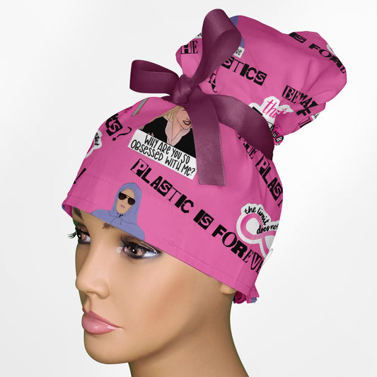 Who Are The Plastics High Bun Ponytail Scrub Cap