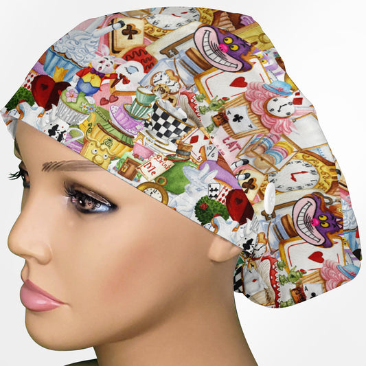 Wonderland Euro Scrub Cap