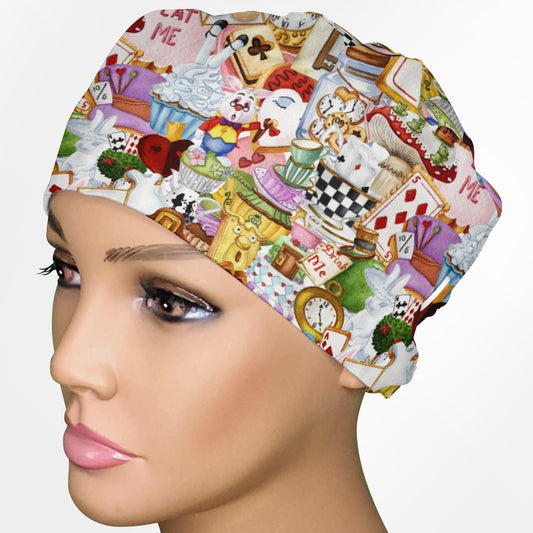 Wonderland Low-Tie Surgeon Scrub Cap