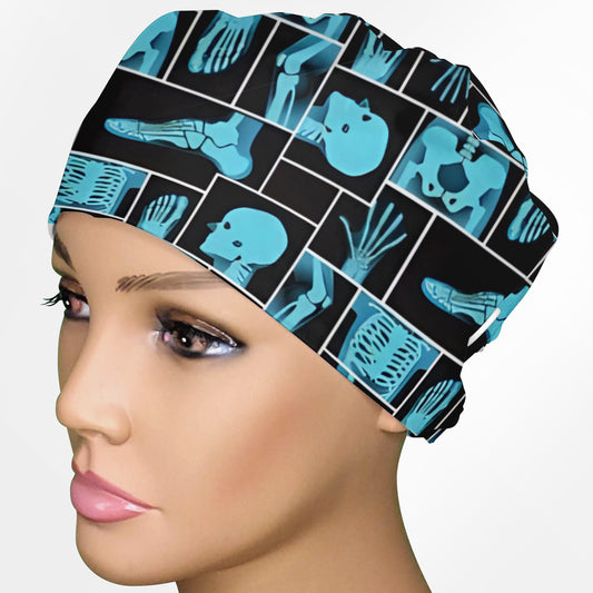 X-Rays Low-Tie Surgeon Scrub Cap