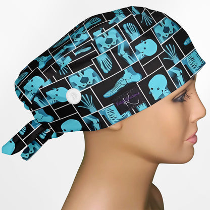 X-Rays Low-Tie Surgeon Scrub Cap