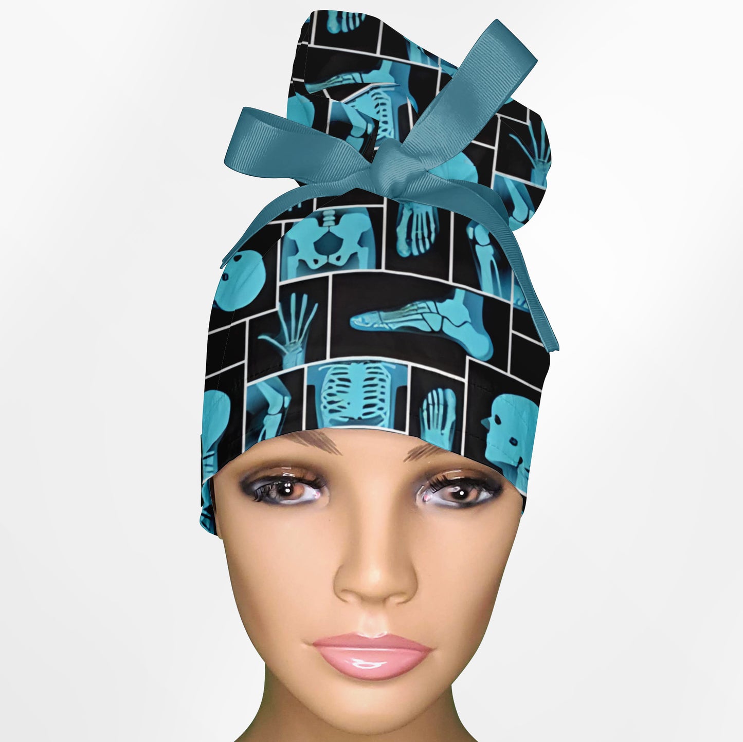 X-Rays High Bun Ponytail Scrub Cap