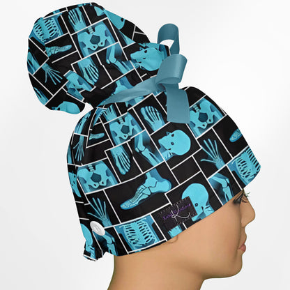 X-Rays High Bun Ponytail Scrub Cap