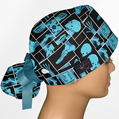 X-Rays Ponytail Scrub Cap