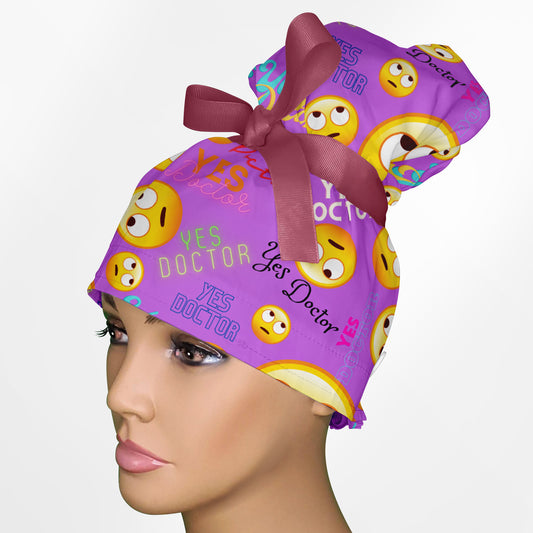 Yes Doctor High Bun Ponytail Scrub Cap