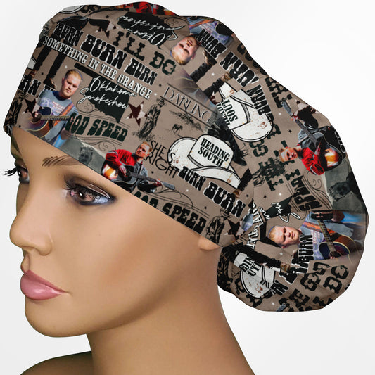 Zach Bryan Bouffant Scrub Cap