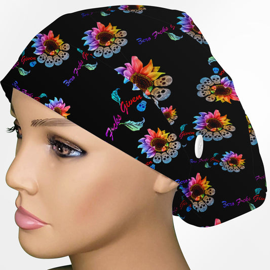 Zero Fucks Given Euro Scrub Cap