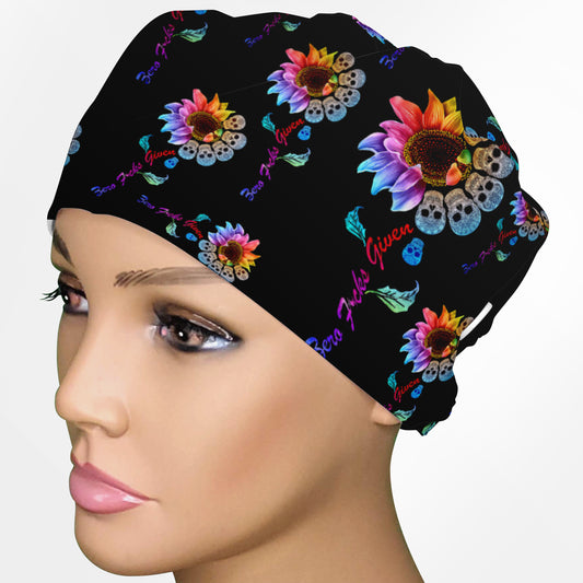 Zero Fucks Given Low-Tie Surgeon Scrub Cap